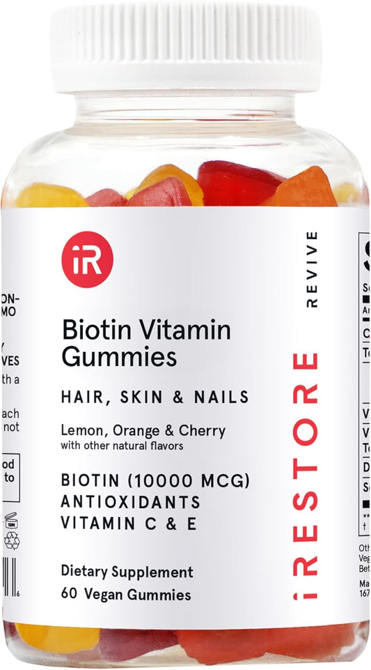 vegan-biotin-gummies-for-hair-growth-skin-nails---irestore-hair-vitamins-10000mcg---men-women-hair-gummies-1