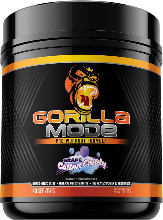 gorilla-mind-gorilla-mode-pre-workout-supplement---boost-energy-power-and-focus---contains-l-citrulline-creatine-l-tyrosine-betaine---400mg-caffeine---cotton-candy-grape-flavor---786g-1