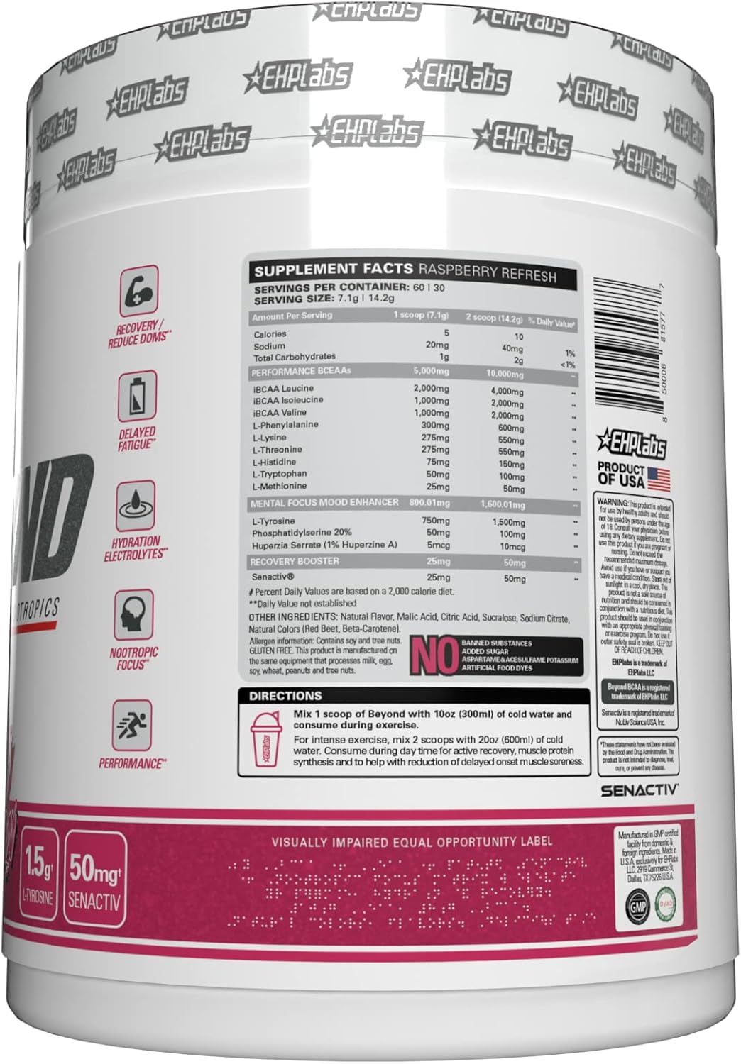 ehp-labs-beyond-bcaa-powder---dragon-fruit-flavor---essential-amino-acids-for-post-workout-recovery---10g-supplement---60-servings-9