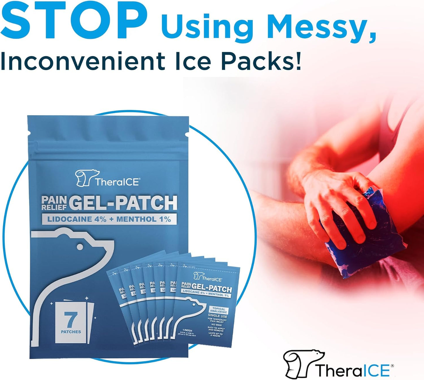 max-strength-theraice-lidocaine-patches-with-menthol-for-back-neck-and-shoulder-pain-relief---large-4-lidocaine-1-menthol-patches-7-count-2