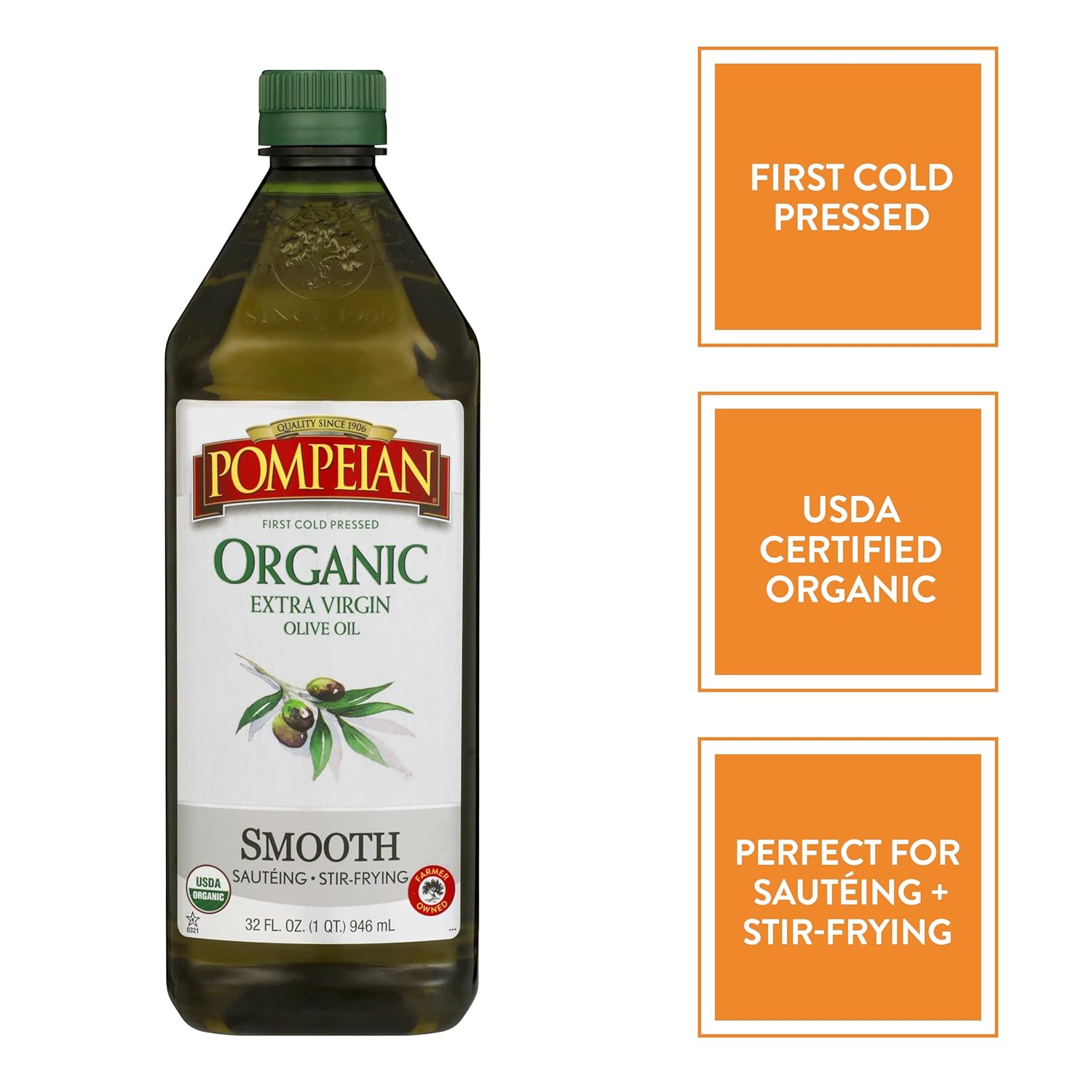 organic-pompeian-smooth-extra-virgin-olive-oil---first-cold-pressed-delicate-flavor-for-sauting-stir-frying---32-fl-oz-2