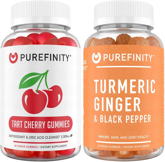 tart-cherry-extract-turmeric-ginger-gummies-bundle-for-uric-acid-flush-cleanse---purefinity-1