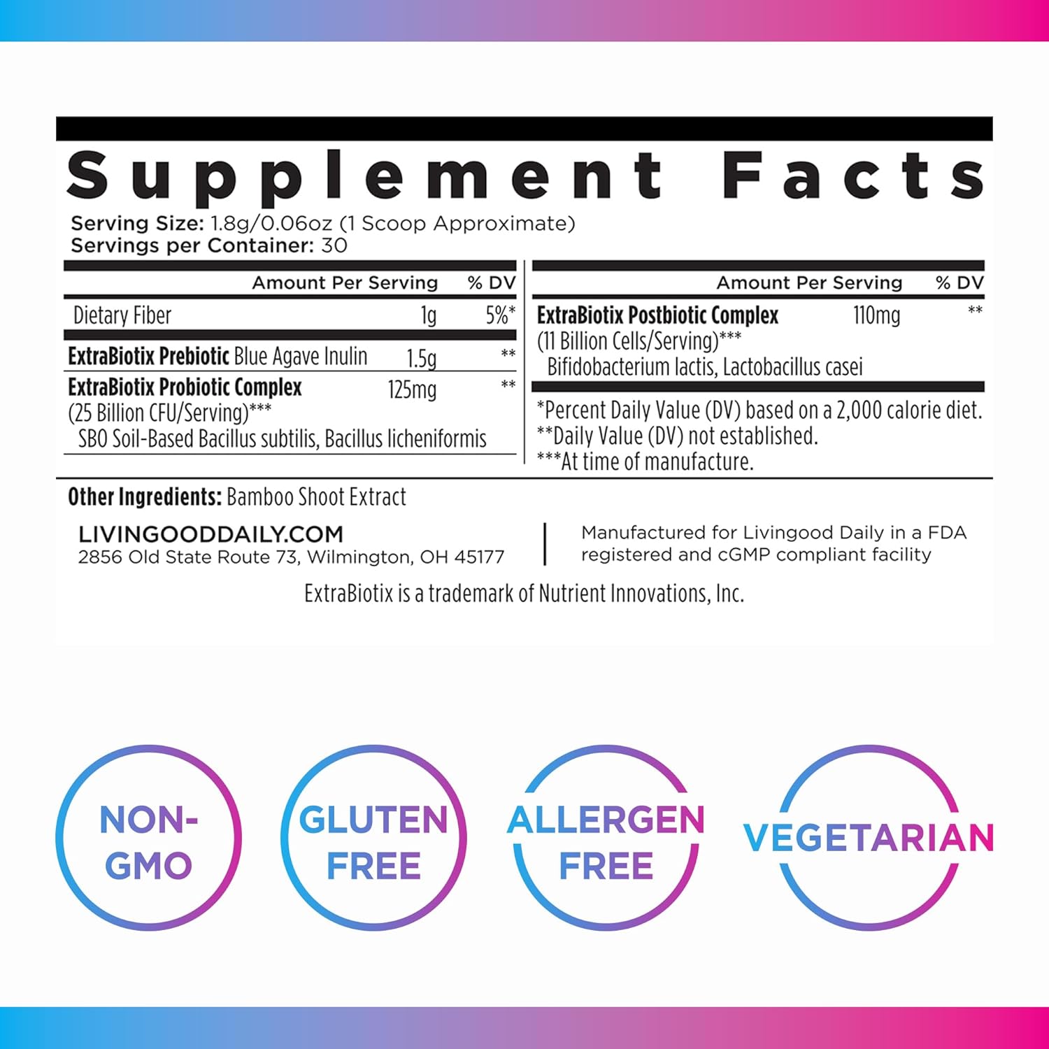 livingood-daily-pre-pro-post-biotics-blend-powder---digestive-health-supplement-with-prebiotics-and-probiotics-for-men-and-women---non-gmo-gut-health-support---30-servings-5