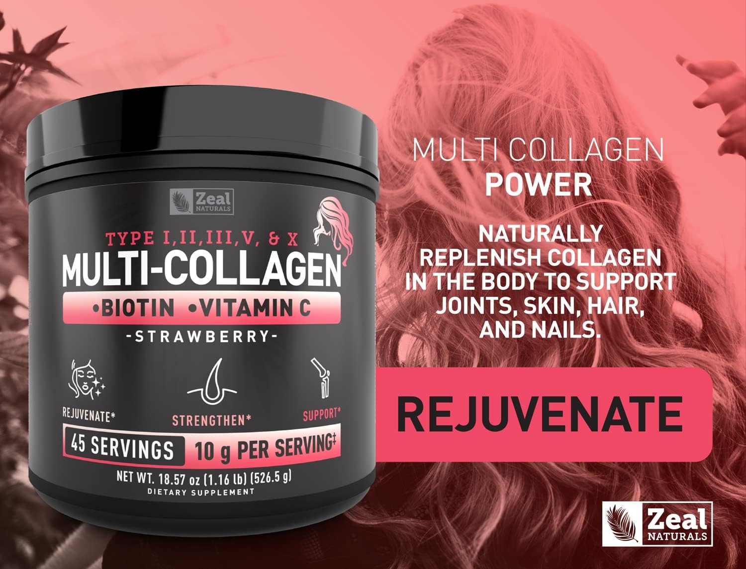 zeal-naturals-multi-collagen-peptides-protein-powder-with-vitamins-for-hair-skin-nails---marine-bovine-chicken-eggshell-strawberry---45-servings-7