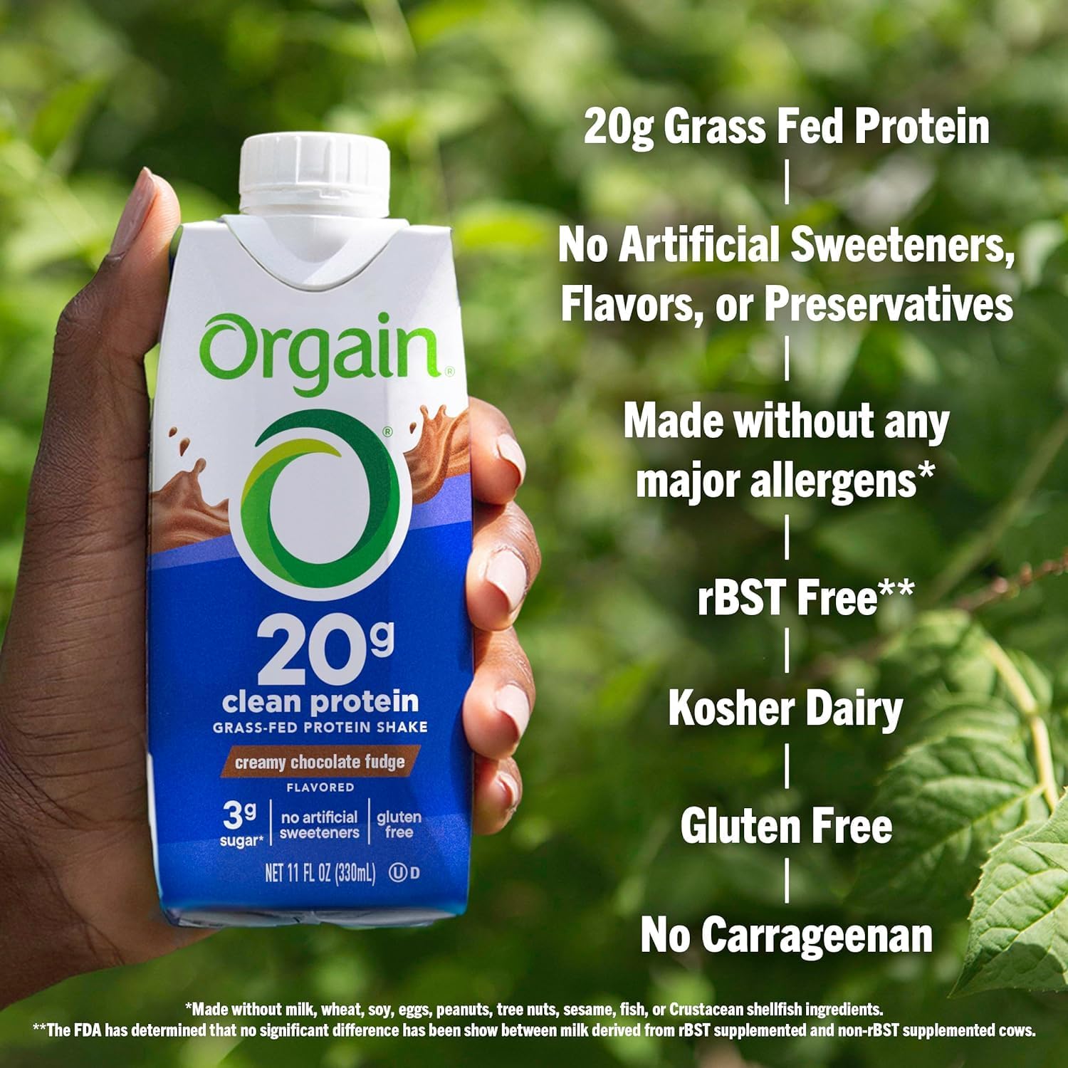orgain-grass-fed-dairy-clean-protein-shake---creamy-chocolate-fudge-flavor-20g-whey-high-protein-ready-to-drink-low-net-carbs-gluten-free-kosher-11-fl-oz-pack-of-12-4