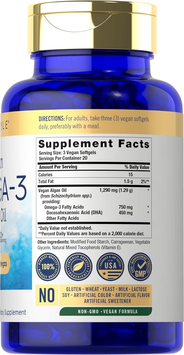 carlyle-vegan-omega-3-supplement-1290mg-softgels---plant-based-algae-oil-non-gmo-gluten-free---60-count-2