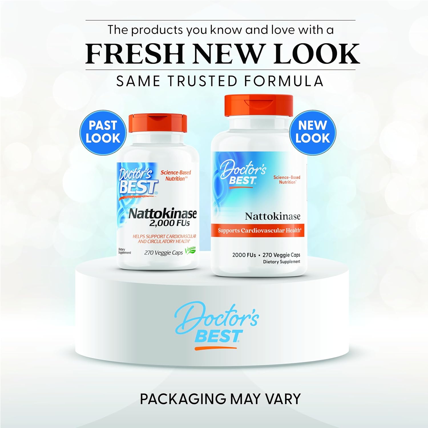 Non-GMO Vegan Nattokinase Supplement 270 Veggie Capsules by Doctor's Best - Gluten Free - Espot.com.au