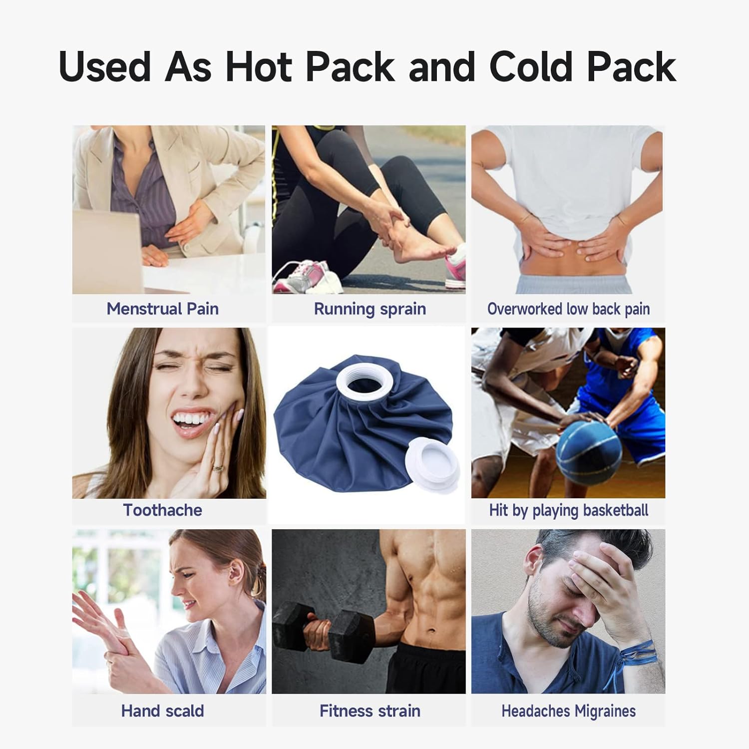reusable-ice-pack-for-injuries-with-cover---hot-cold-therapy-for-pain-relief---no-leak-elastic-breathable-bag---9-size-6