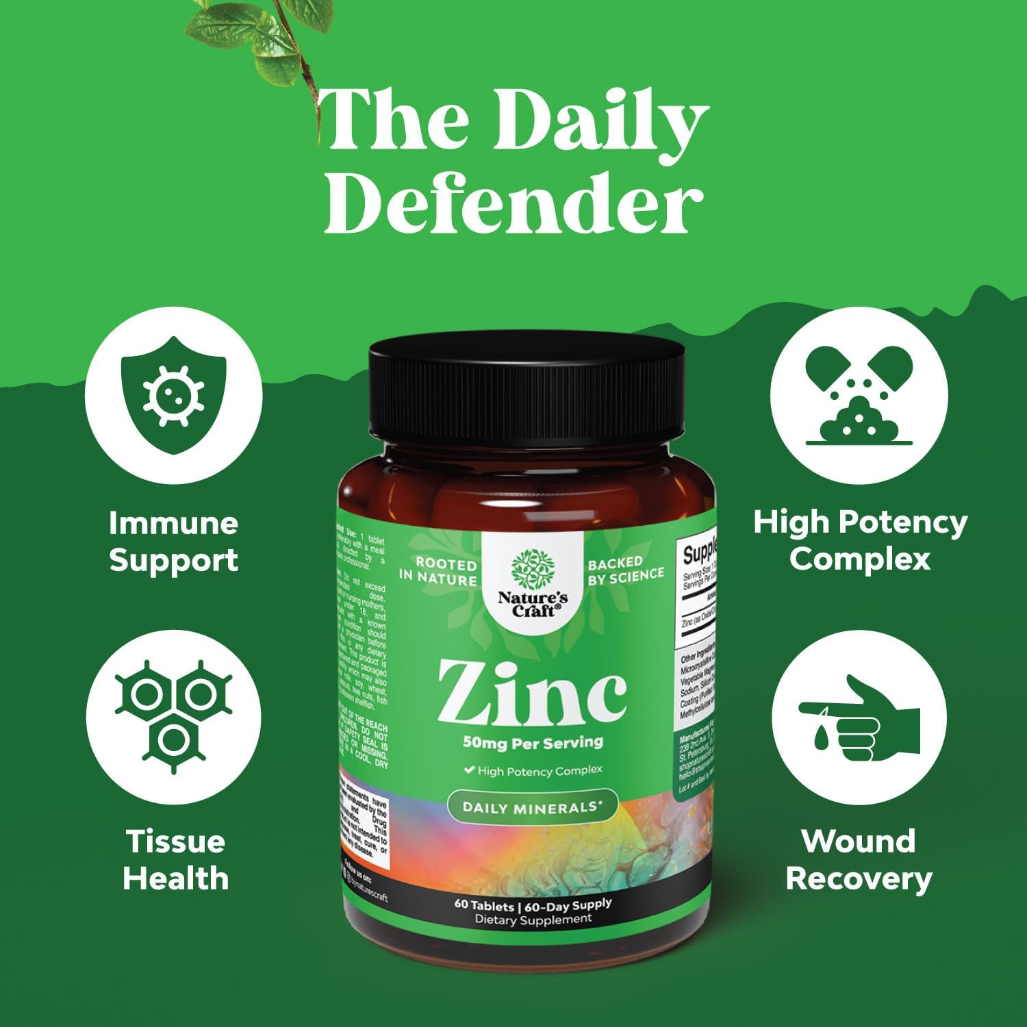 Bundle of Pure Zinc & Quercetin with Bromelain Supplements for Skin, Nail, & Joint Support - Immune Boost, Brain & Lung Health - Enhances Focus & Overall Wellness - Espot.com.au