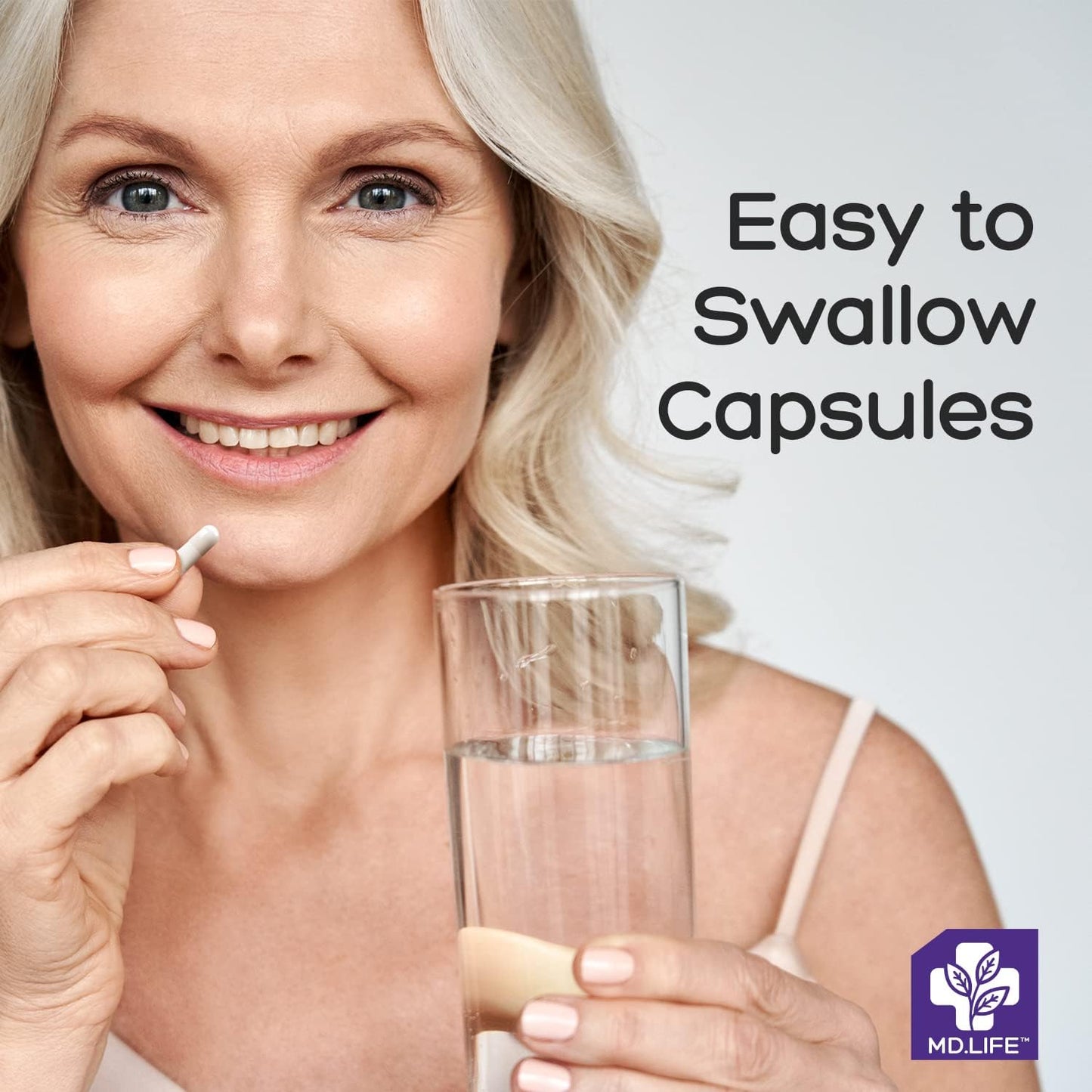 MD.LIFE Magnesium Potassium Supplement - 90 Capsules - Citrate Blend - 90 Count Capsules for Heart Health & Muscle Function - Espot.com.au