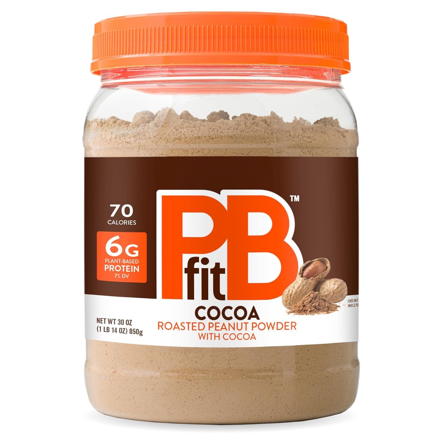 pbfit-chocolate-peanut-butter-powder---30oz-real-roasted-peanuts-cocoa-6g-protein-gluten-free-70-calories-88-less-fat---pack-of-1-1