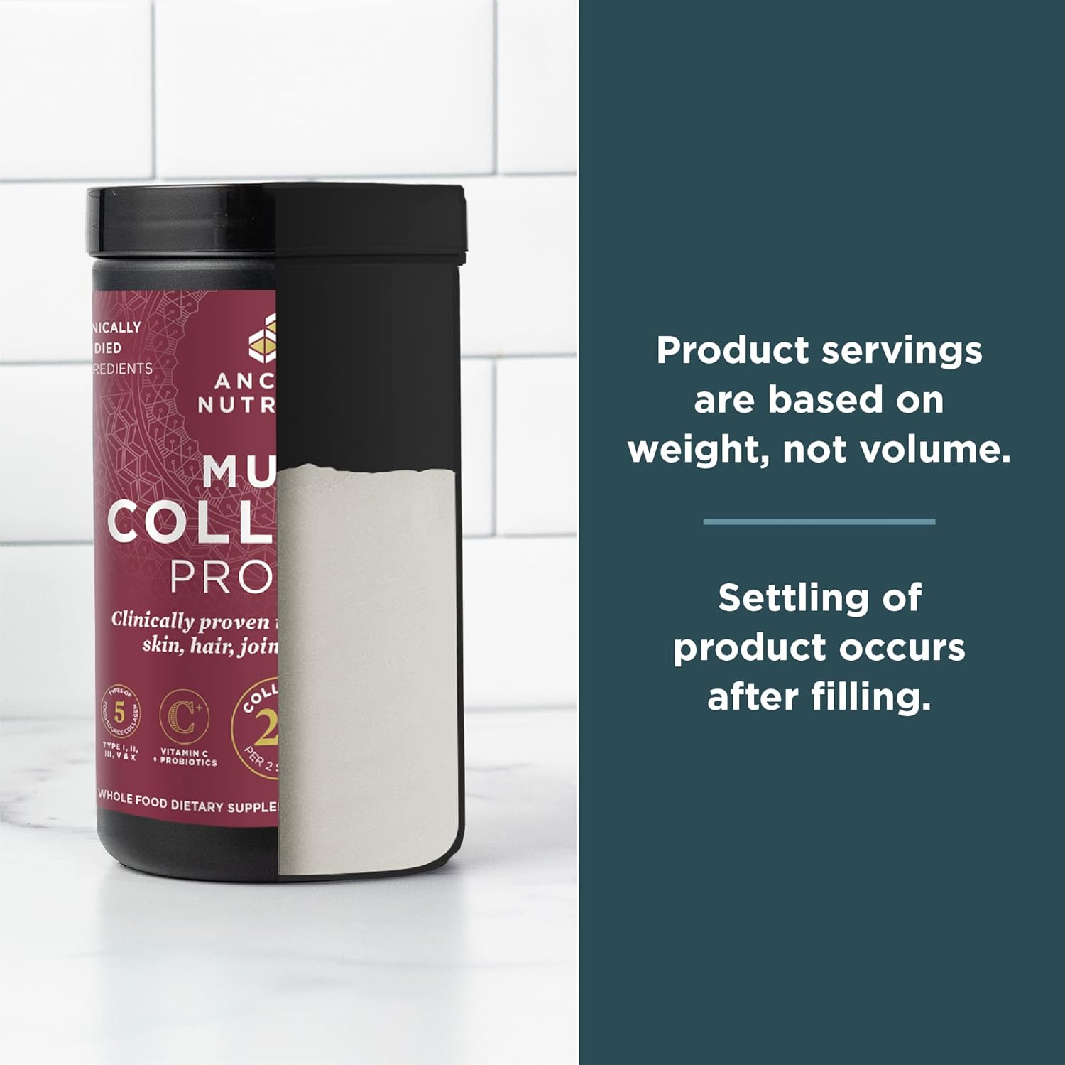 probiotic-collagen-powder-with-vitamin-c-for-skin-nails-gut-health-unflavored-hydrolyzed-peptides-45-servings-16oz-6