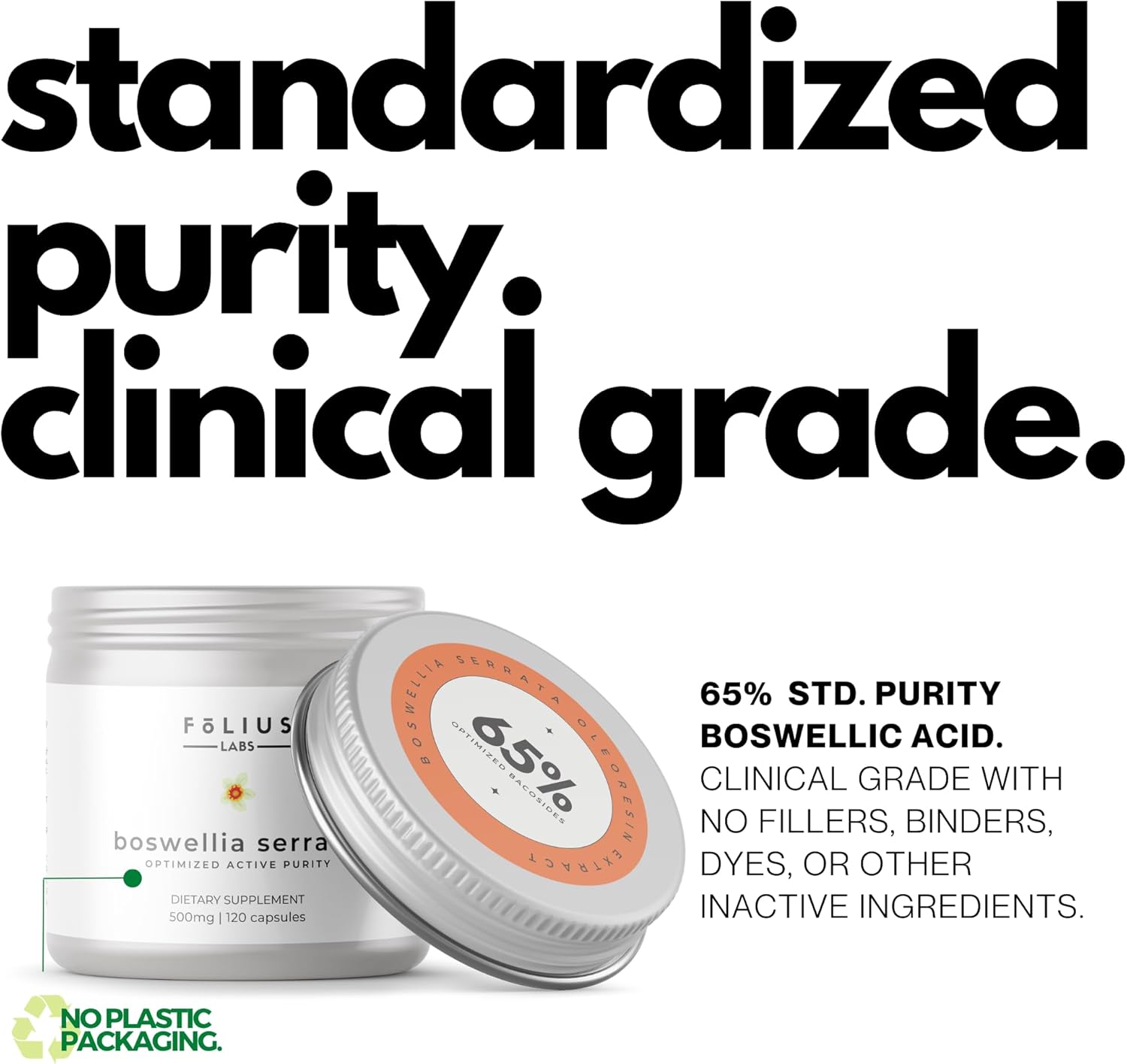 Boswellia Serrata Extract Supplement 500mg - Joint & Muscle Relief - 65% Boswellic Acids - Indian Olibanum - 120 Capsules - Espot.com.au