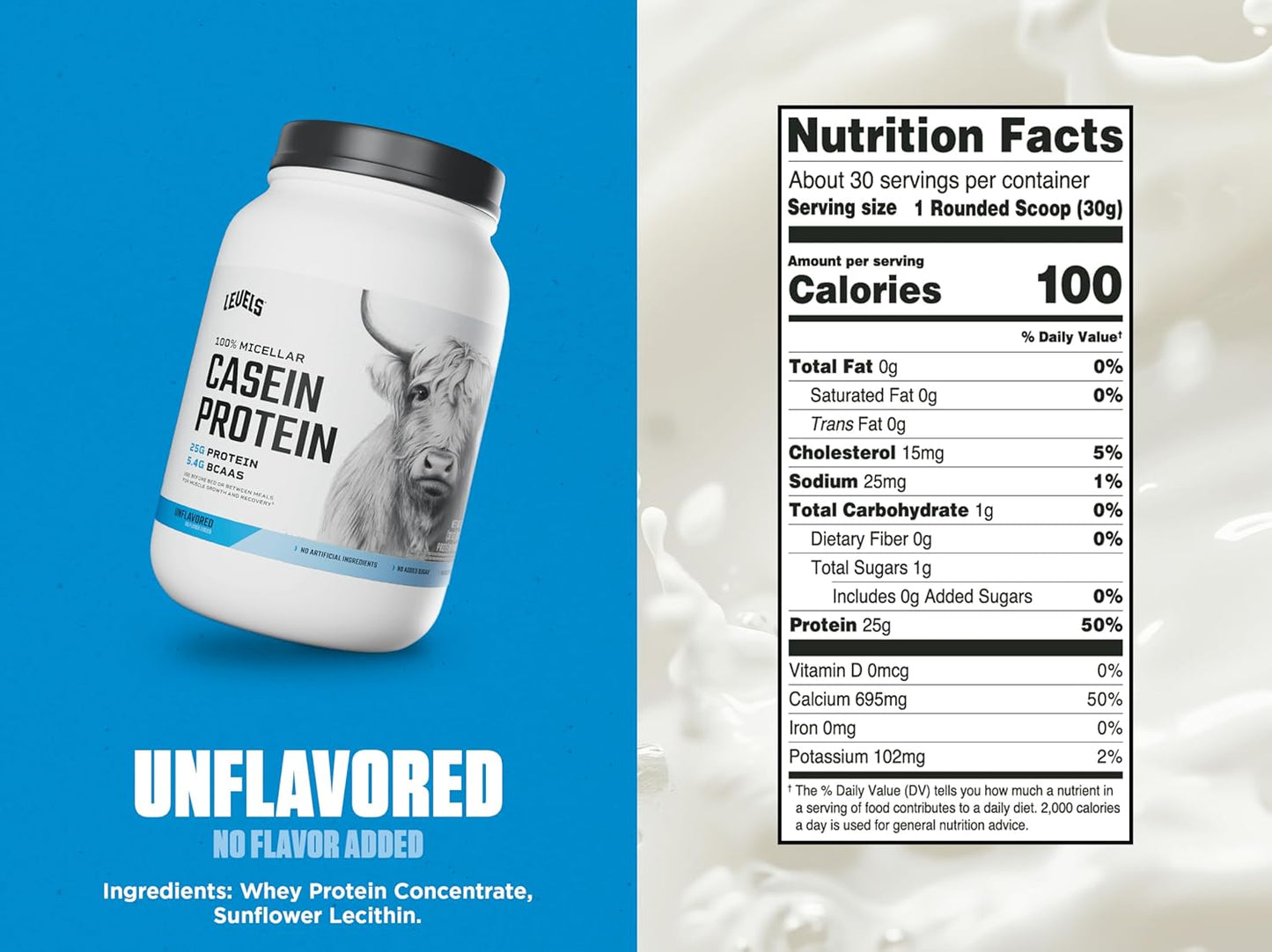 levels-nutrition-100-micellar-casein-protein-powder---hormone-free-unflavored---2lb---premium-quality-supplement-for-muscle-recovery-and-growth-3