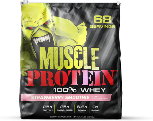 strawberry-whey-protein-powder---5-lbs-25g-protein-66g-bcaas---cold-filtered-muscle-protein-powder-by-colossal-labs-1