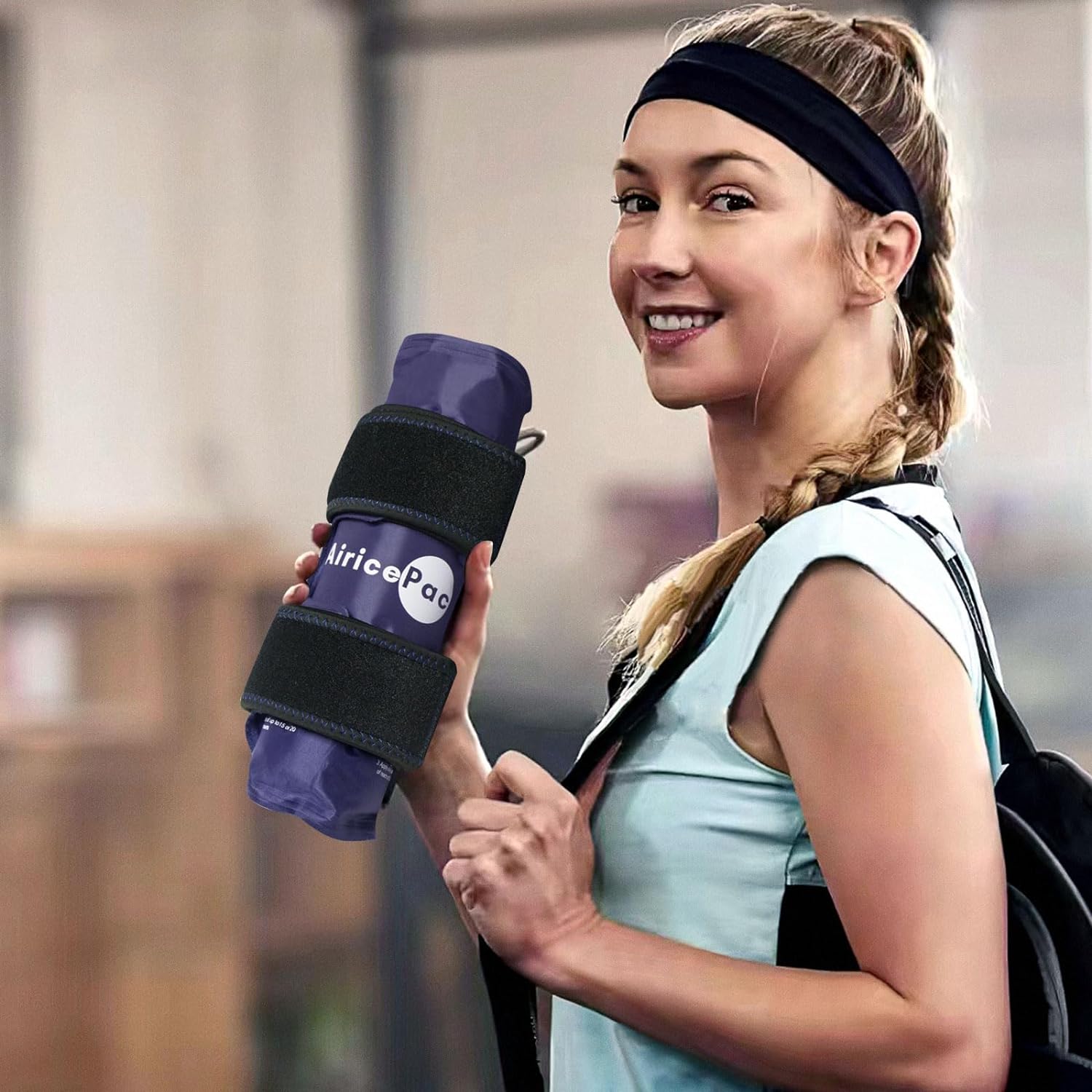 Reusable Gel Ice Wrap for Knee Pain Relief - Cold Compress Therapy for Injuries, Swelling, Arthritis, Meniscus Tear, ACL - Ideal for Knee Replacement Surgery - Blue - Espot.com.au