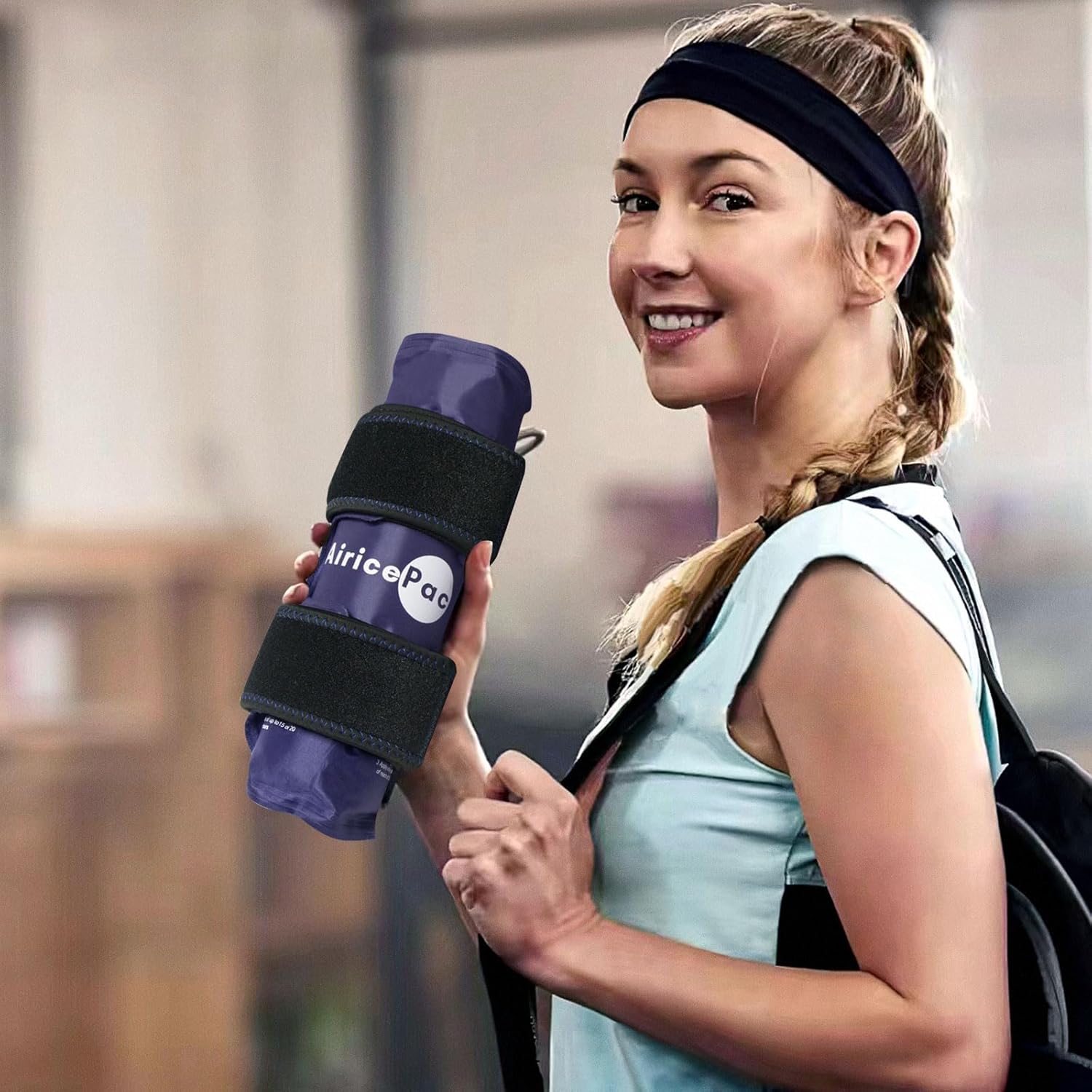 Large Reusable Gel Ice Pack Wrap for Knee Surgery & Injuries - Pain Relief & Swelling - Sports Recovery - Blue Color - Espot.com.au