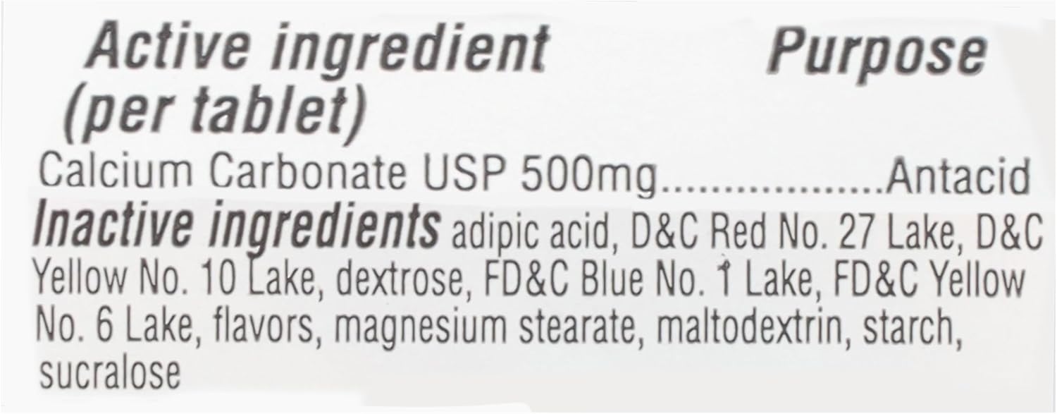 calcium-carbonate-antacid-tablets---assorted-fruit-flavor---150-chewable-tablets---pack-of-2---regular-strength-formula-4