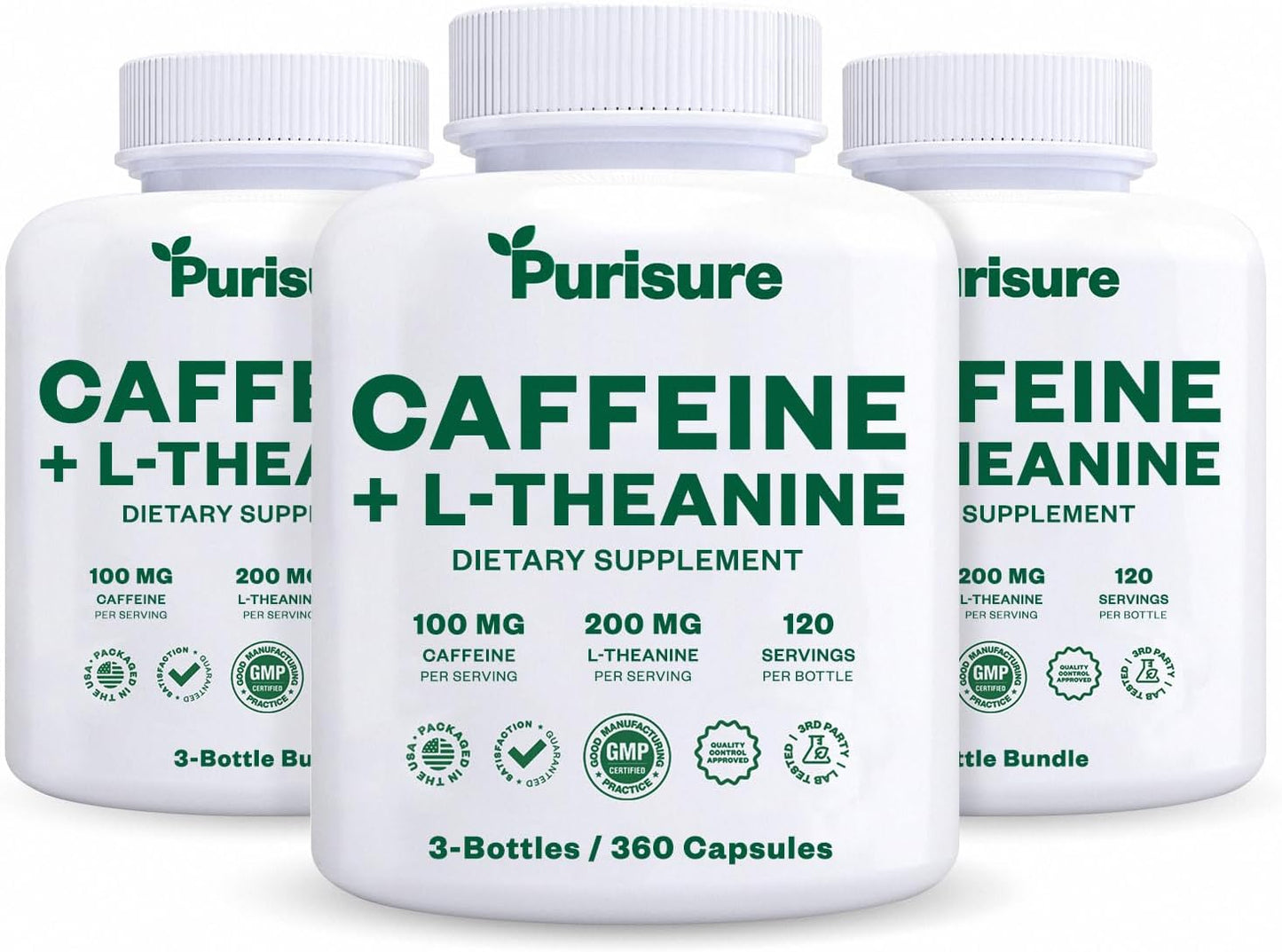 purisure-caffeine-theanine-capsules---100mg-caffeine-200mg-l-theanine-for-pre-workout-energy---nootropic-supplement-for-fatigue---120-day-supply---pack-of-3-1