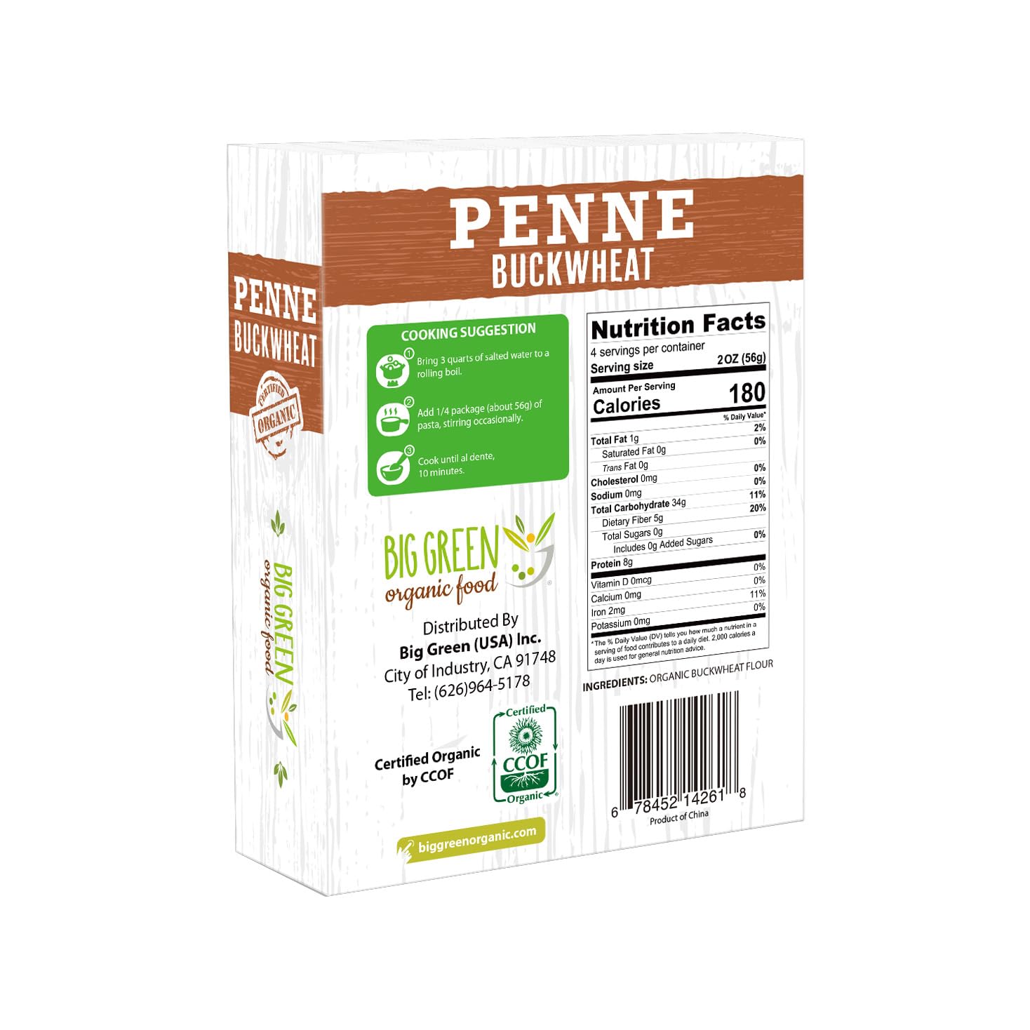 organic-buckwheat-penne-pasta---88oz-gluten-free-vegan-noodles---big-green-organic-food-3-pack-2