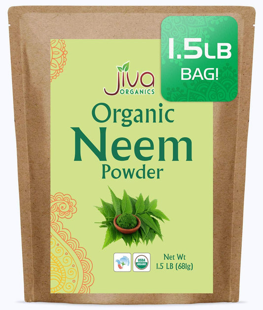 organic-neem-leaf-powder---15-lb-bulk-bag---ayurvedic-herb-for-eating-skin-gums---pure-natural-azadirachta-indica---jiva-organics-1