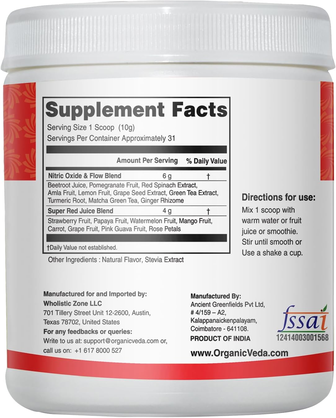 organic-veda-superfood-reds-beet-juice-powder-supplement---nitric-oxide-for-circulation-energy-stamina---vegan-non-gmo---11-oz-2