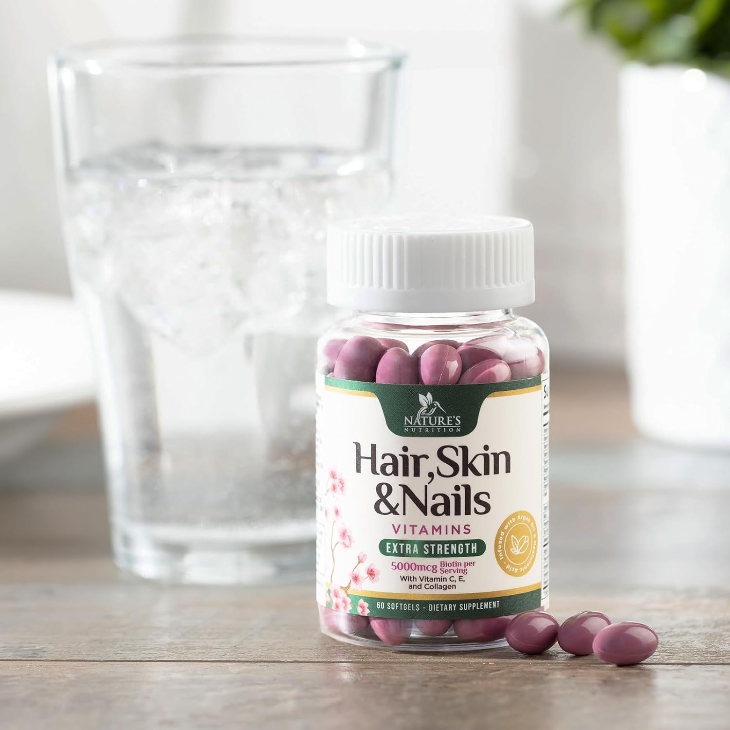 womens-hair-growth-and-beauty-supplement---ultra-strength-hair-vitamins-with-biotin-collagen-and-hyaluronic-acid---supports-skin-nails-and-keratin---non-gmo-softgels---60-count-9