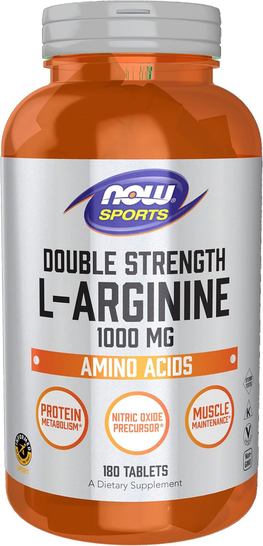 now-foods-sports-nutrition-l-arginine-double-strength-1000mg-tablets---nitric-oxide-precursor-for-amino-acids---180-count-pack-1