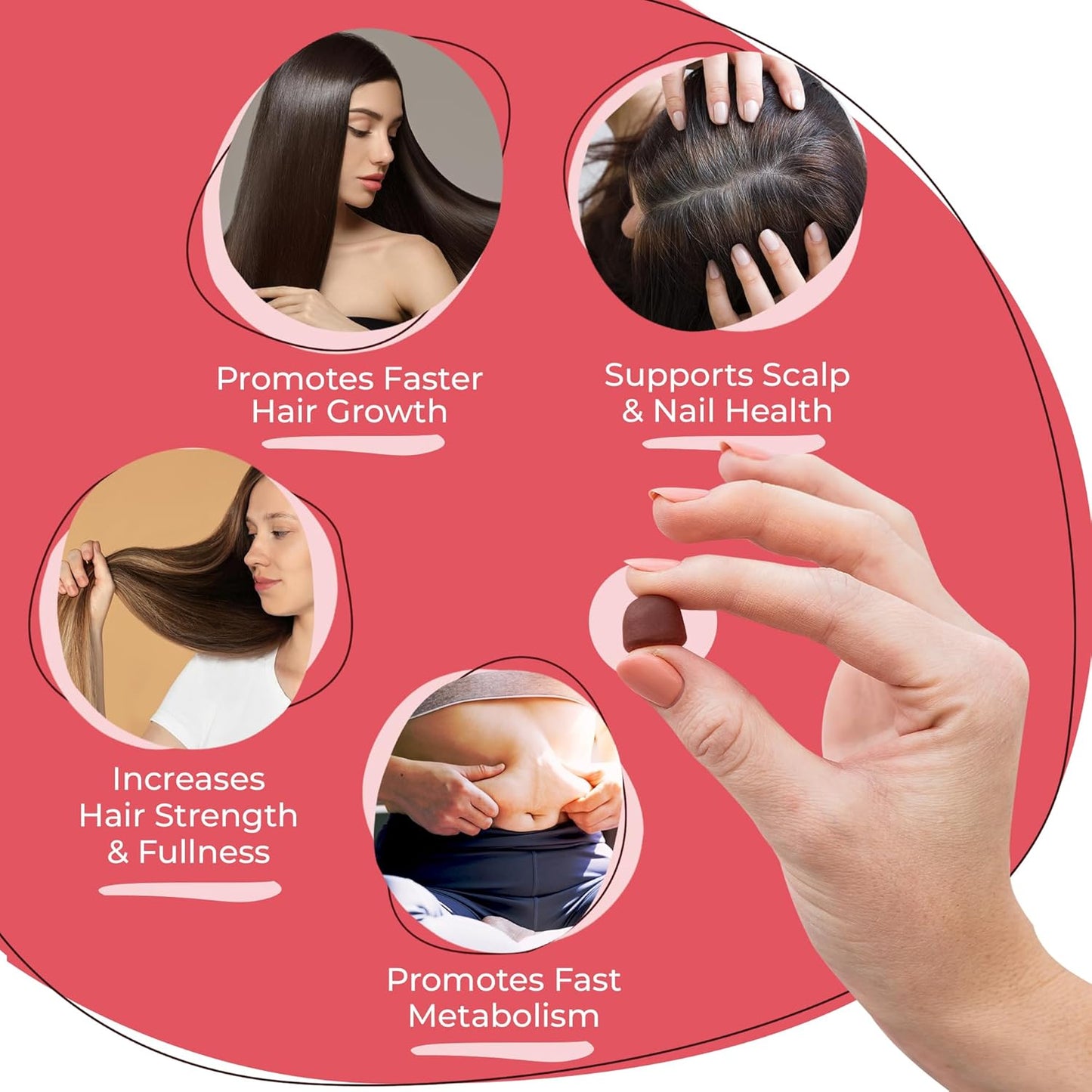 hair-vitalizing-vitamins-for-long-strong-hair---hair-skin-and-nails-gummies-with-pantothenic-acid-folic-acid-and-biotin-for-women-and-men---non-gmo-60-gummy-vitamins-4