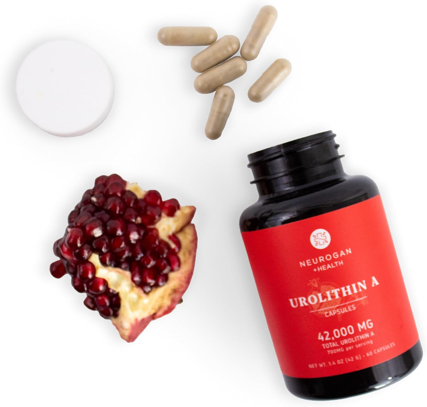 High-Potency Urolithin A Supplement Capsules for Energy, Focus & Muscle Recovery - Made in USA - 700mg, 60 Capsules - Take Daily for Healthy Aging & Cellular Regeneration - Espot.com.au