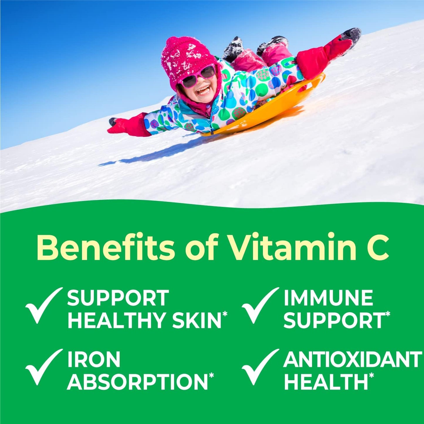 VitaWorks Kids Vitamin C Chewable Tablets 250mg - Natural Cherry Flavor - Vegan, GMO-Free, Gluten Free - Immune Support - 120 Chewables - Espot.com.au