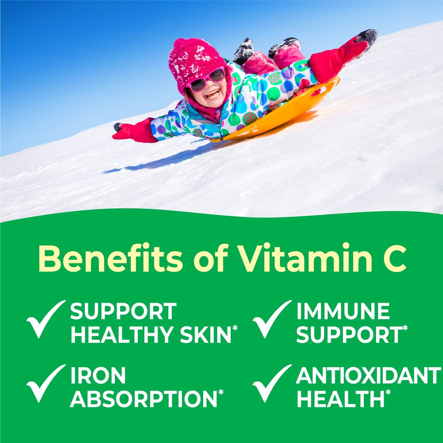VitaWorks Kids Vitamin C Chewable Tablets 250mg - Natural Cherry Flavor - Vegan, GMO-Free, Gluten Free - Immune Support - 120 Chewables - Espot.com.au