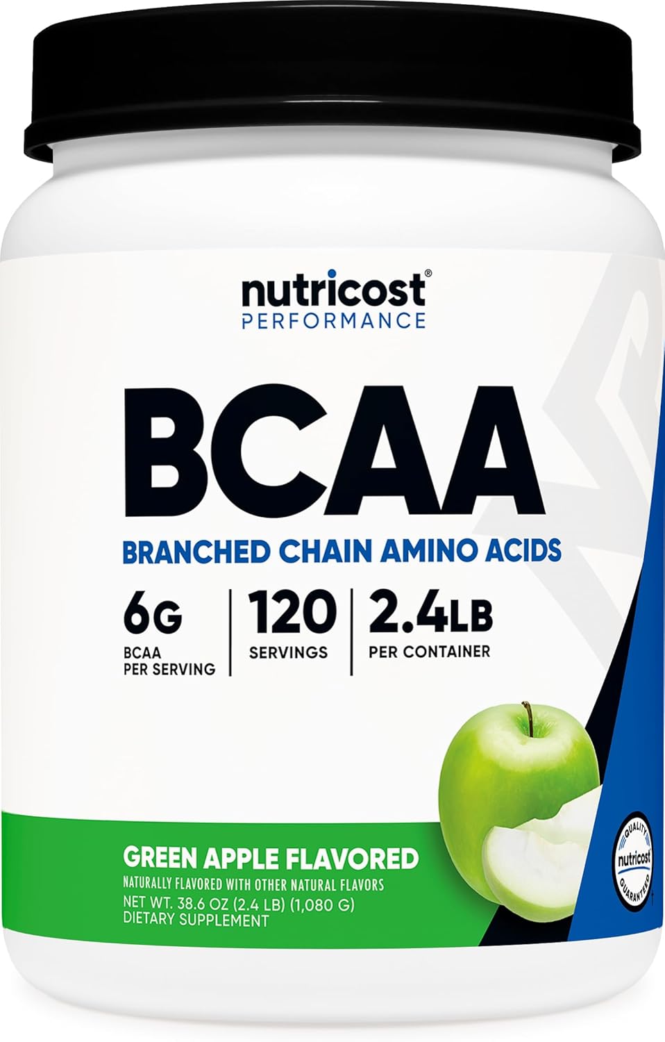 Nutricost BCAA Powder 2:1:1 - Green Apple Flavor, 120 Servings - Amino Acids Supplement for Muscle Recovery and Endurance - Espot.com.au