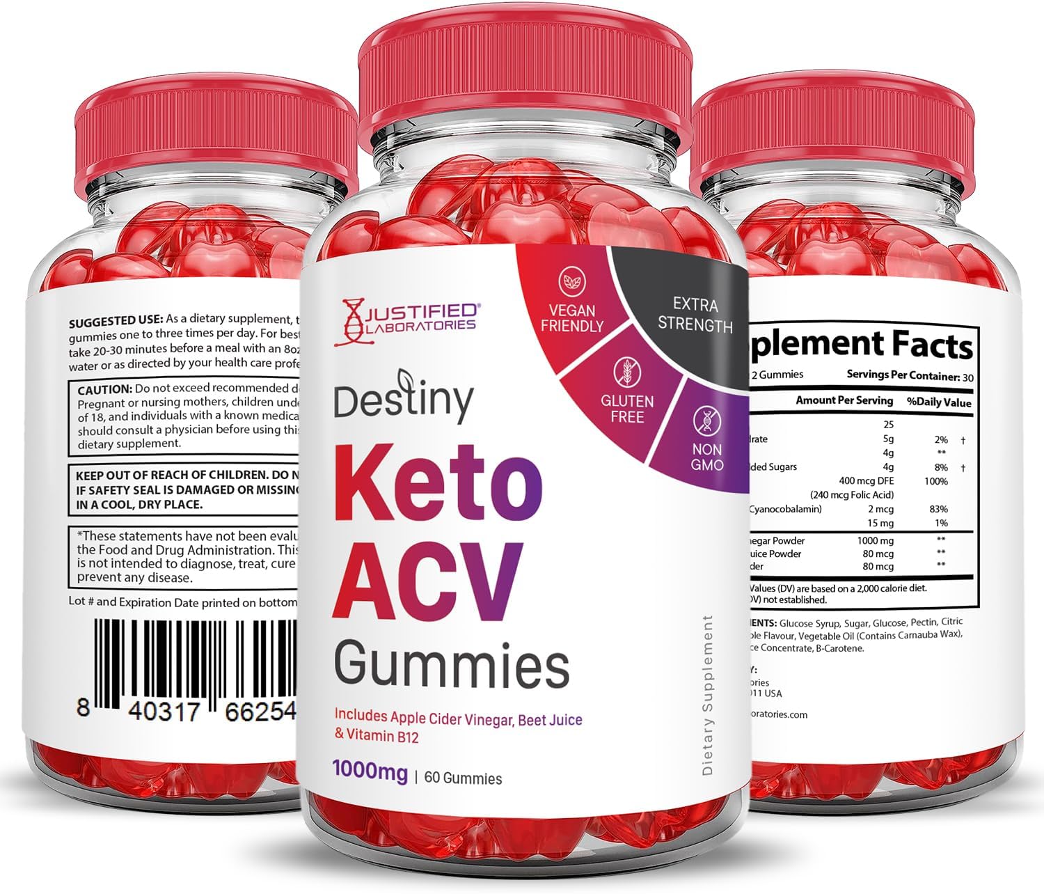 5-pack-destiny-keto-acv-gummies---1000mg-advanced-formula-with-pomegranate-beet-juice-powder-b12---vegan-non-gmo---300-gummies-6