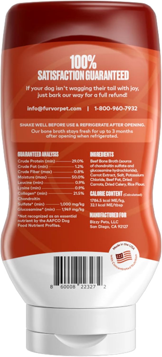 furvor-beef-bone-broth-for-dogs---collagen-protein-supplement-for-digestion-mobility-coat---made-in-usa---16-oz-2