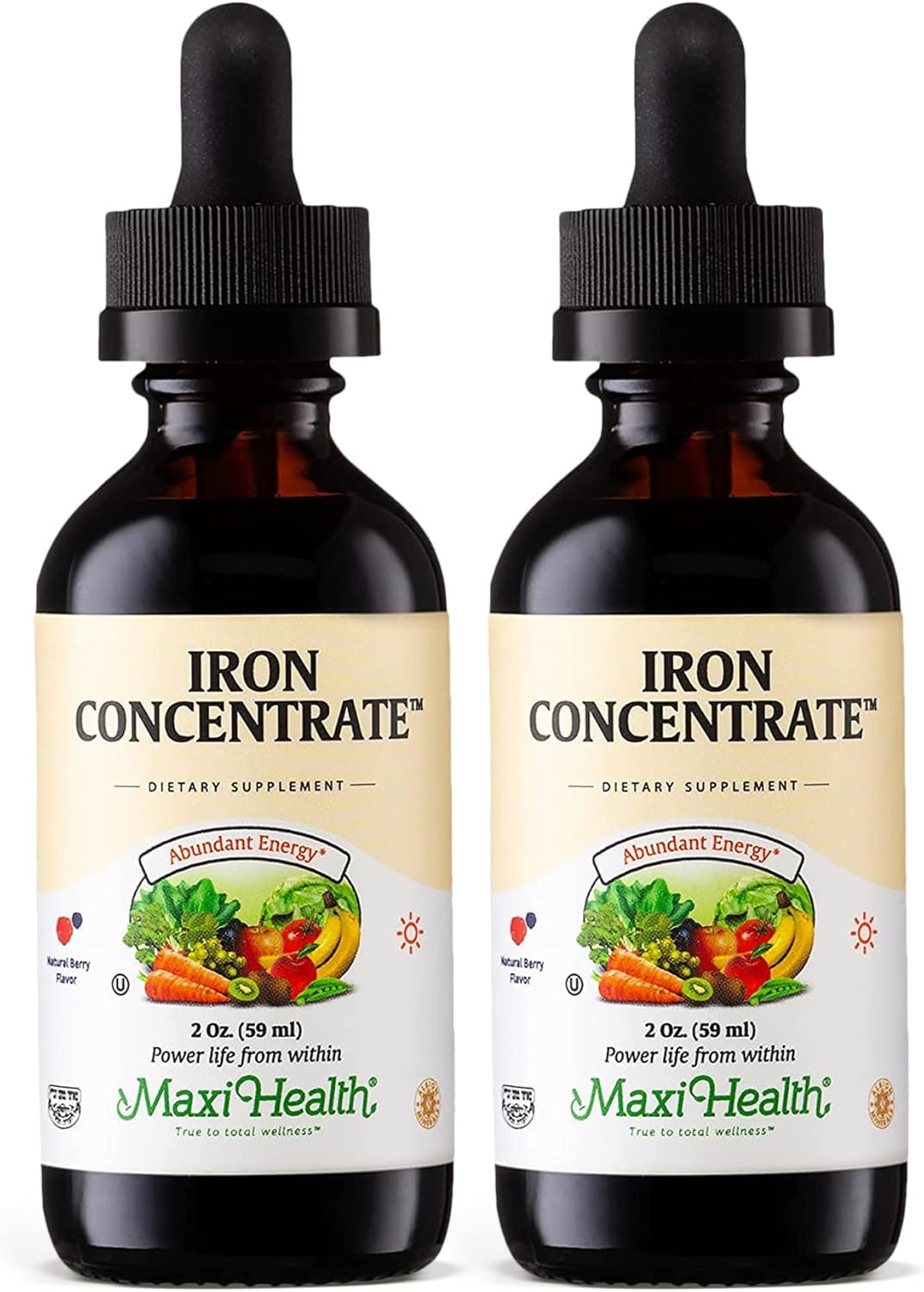 liquid-iron-drops-supplement---15mg-per-ml-for-energy-blood-levels---gentle-on-stomach---iron-supplement-for-men-women-kids---2-oz-2-pack-1