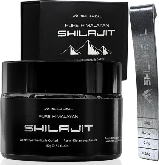 100% Natural Shilajit Resin from Ladakh, Himalayas | Stamina and Energy Boost | Immune Support | 78%+ Fulvic Acid | 85+ Trace Minerals | 4-Month Supply - Espot.com.au