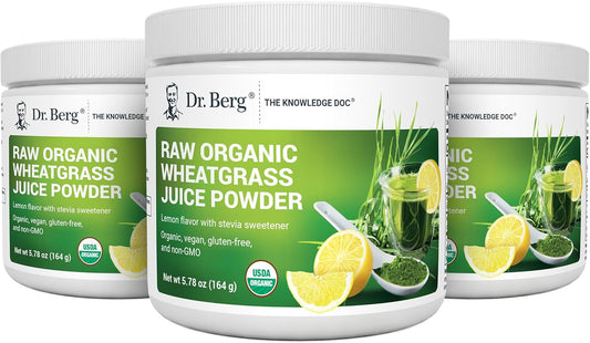 usda-organic-dr-bergs-raw-wheatgrass-juice-powder---lemon-flavored-with-stevia---ultra-concentrated---60-servings---trace-minerals-and-enzymes---3-pack-1