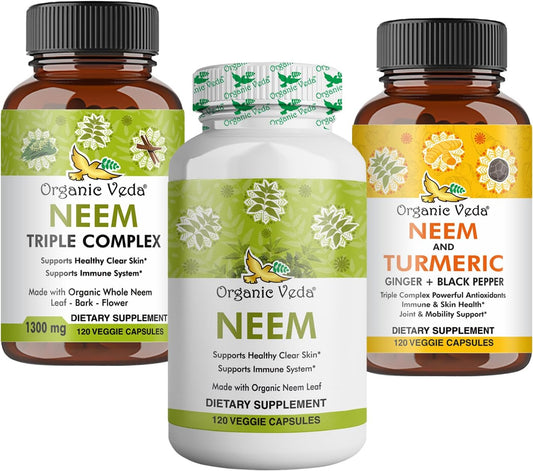 organic-veda-neem-turmeric-supplement-bundle---skin-health-immune-support-cleansing---2-in-1-capsule-formula-1