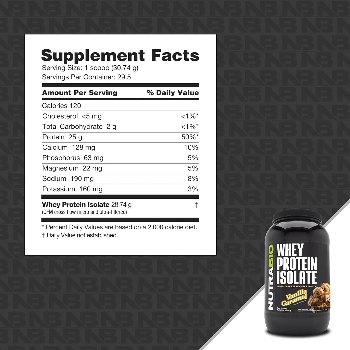 vanilla-caramel-whey-protein-isolate-powder---25g-protein-per-scoop---complete-amino-acid-profile---soy-gluten-free-non-gmo---2-lbs-2