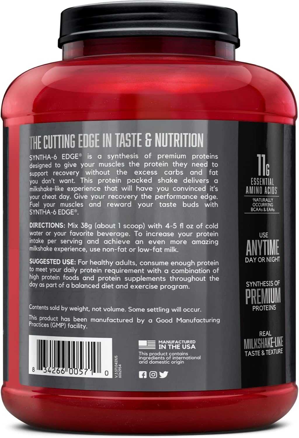 bsn-syntha-6-edge-protein-powder---strawberry-milkshake-flavor-48-servings-24g-protein-low-sugar-hydrolyzed-whey-micellar-casein-milk-protein-isolate-8