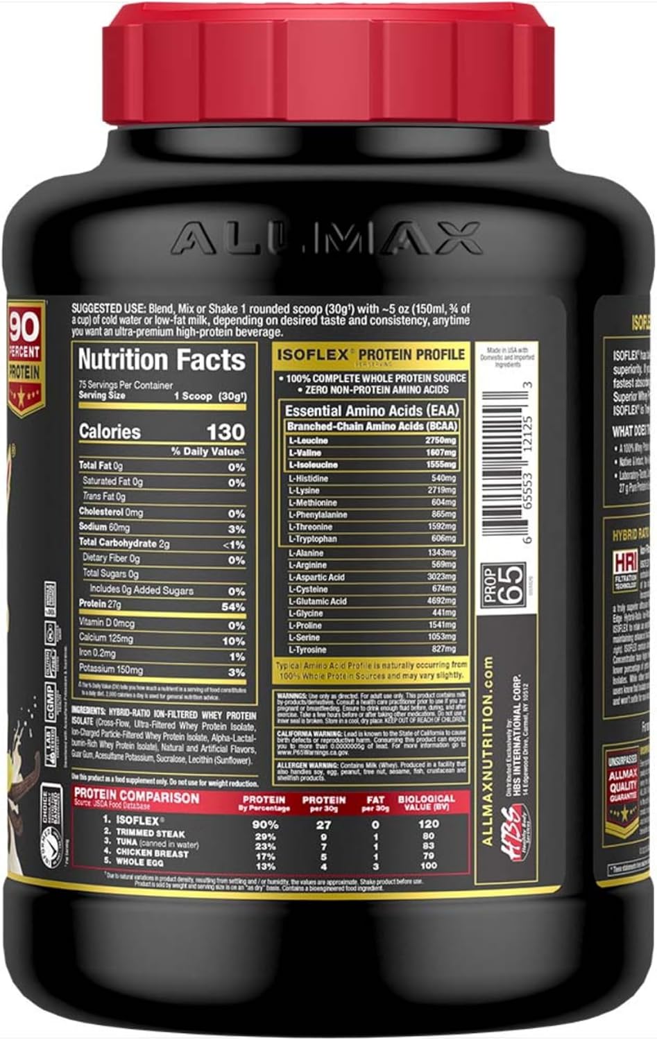 allmax-nutrition---isoflex-whey-protein-powder-vanilla-5lb---high-quality-whey-protein-isolate-with-27g-protein-per-serving-2