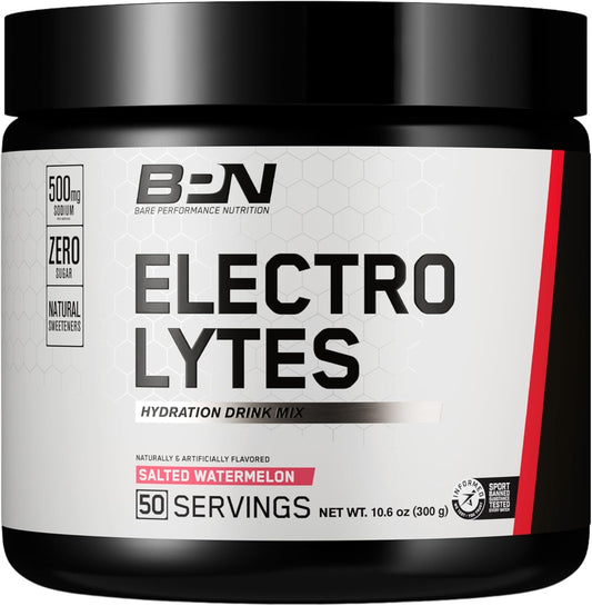 Sugar-Free Keto Electrolyte Hydration Drink Mix - Salted Watermelon Flavor by BARE PERFORMANCE NUTRITION - Espot.com.au