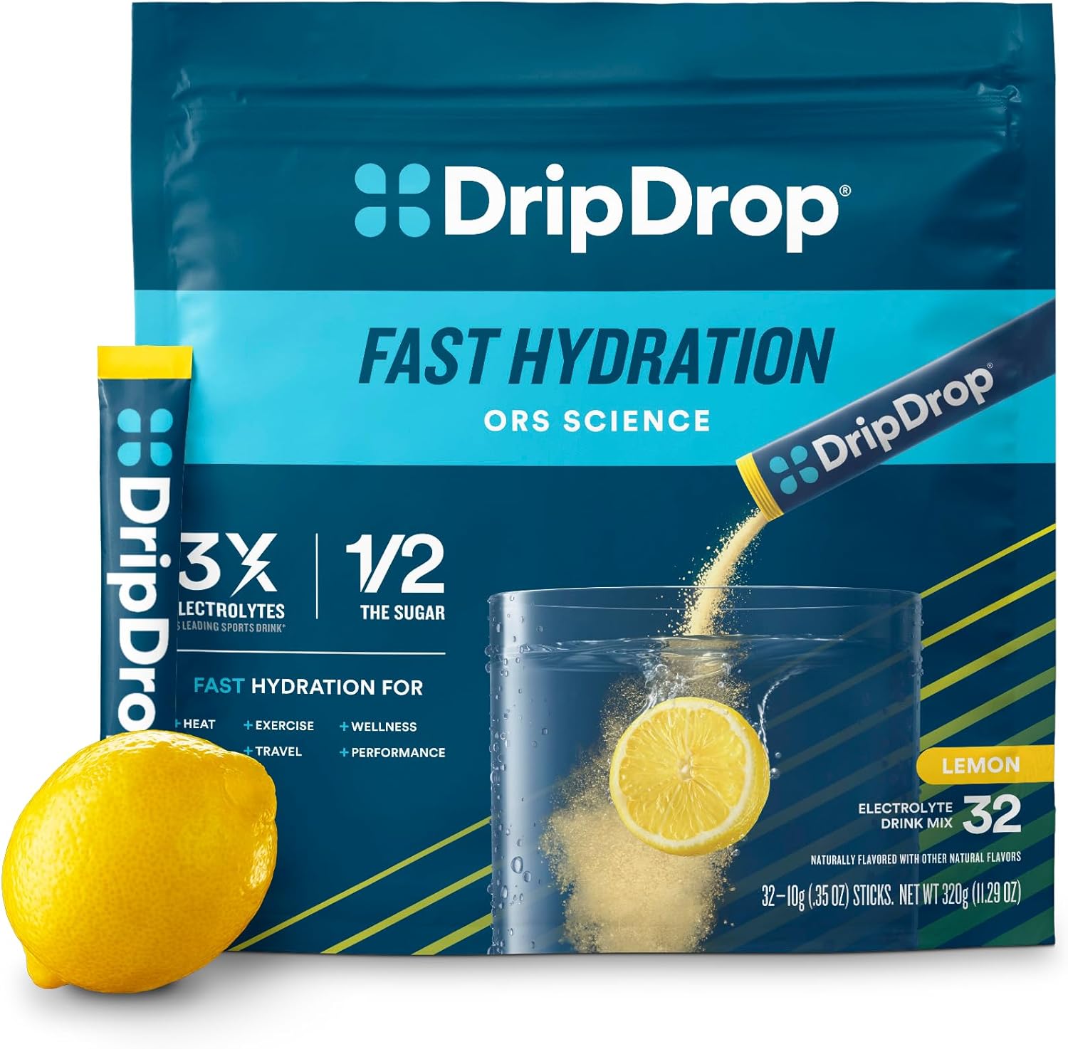 dripdrop-hydration-lemon-electrolyte-drink-mix-packets---32-single-serve-powder-sticks---non-gmo-gluten-free-vegan-1