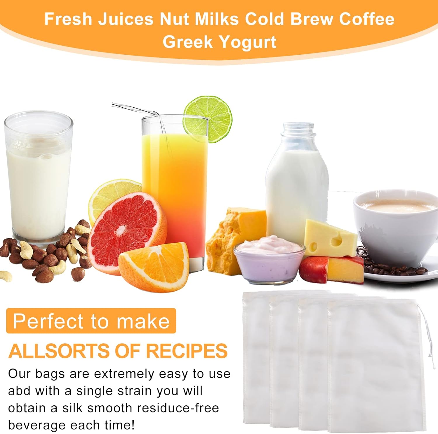 set-of-4-kimmama-nut-milk-bags---food-grade-nylon-strainers-for-juice-milk-coffee-and-soup---79-x-118-inch-cheese-cloth-bags-4