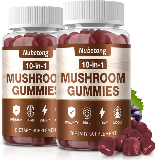 premium-mushroom-gummies-for-adults---10x-mushroom-supplement-with-lions-mane-reishi-chaga-turkey-tail---brain-booster-immune-support-stress-relief-focus---2-pack-1