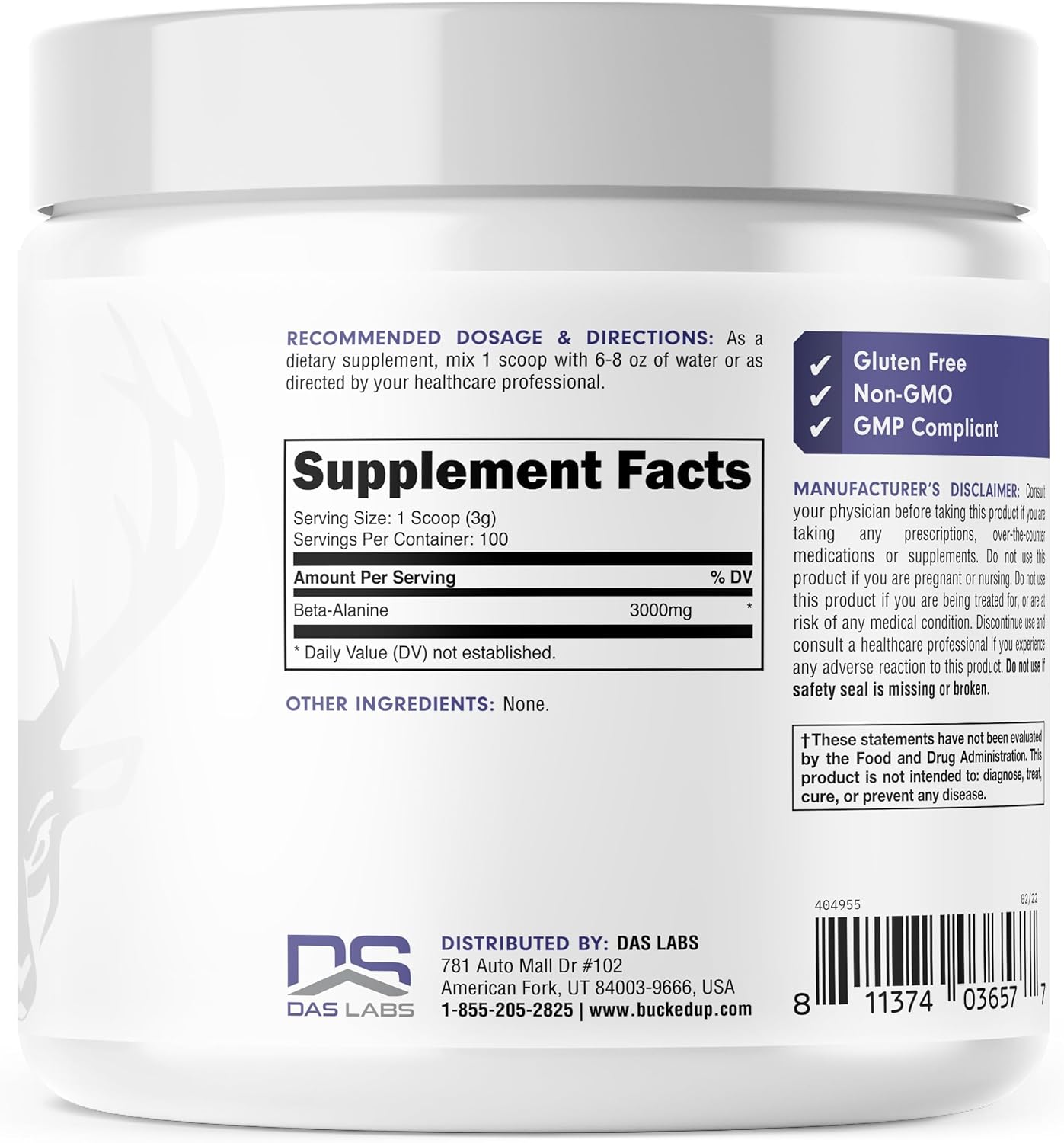 high-quality-bucked-up-beta-alanine-powder---300mg-non-gmo-gluten-free-unflavored---100-servings-3