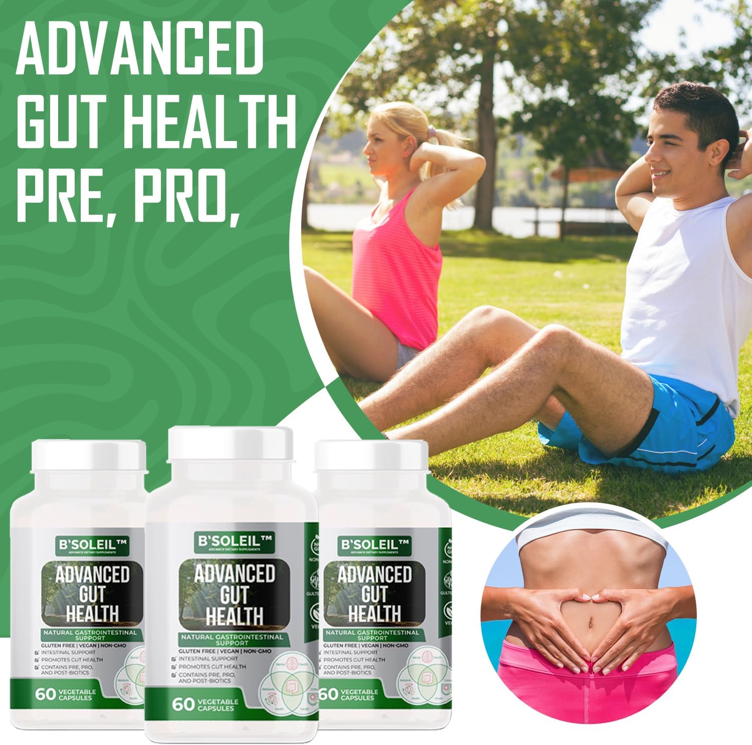 bsoleil-advanced-gut-health-probiotics-trio---3-pack-with-pre-pro-post-biotics---natural-gastrointestinal-support---gluten-free-vegan-non-gmo---25-billion-cfu---60-capsules-per-pack-2