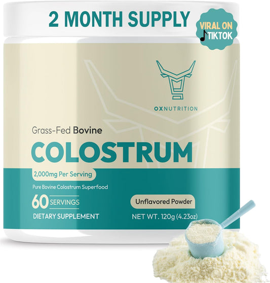 pure-grass-fed-bovine-colostrum-powder-supplement-for-gut-health-immune-support-muscle-recovery-hair-beauty---natural-igg-unflavored-60-servings-1