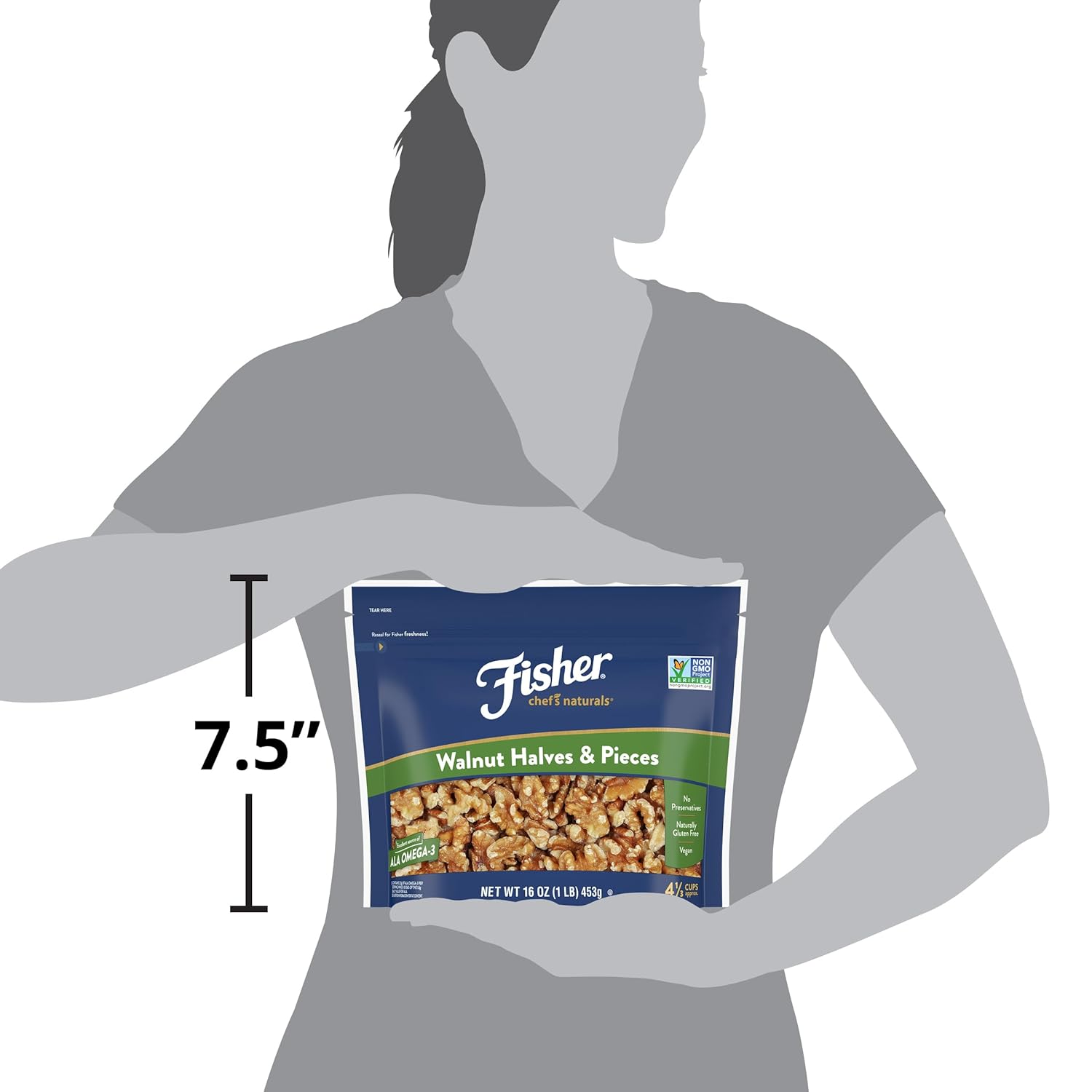 fisher-chefs-naturals-california-walnut-halves-pieces-16-oz---unsalted-for-baking-cooking---resealable-bag---ideal-for-yogurt-cereal---vegan-protein---keto-snack-7